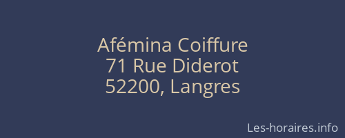 Afémina Coiffure