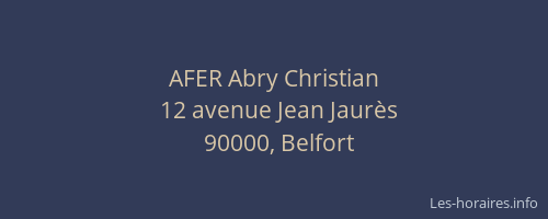AFER Abry Christian