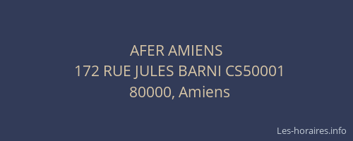 AFER AMIENS