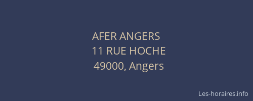 AFER ANGERS