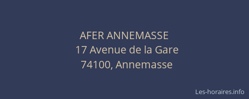 AFER ANNEMASSE