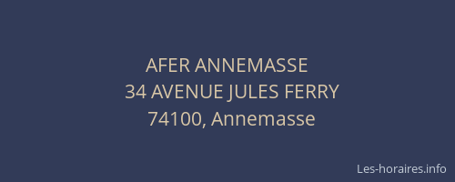 AFER ANNEMASSE