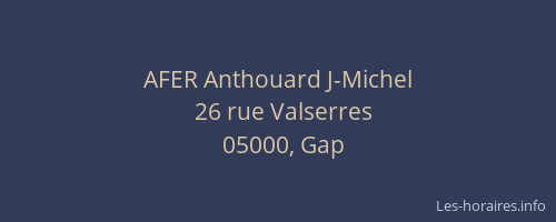 AFER Anthouard J-Michel