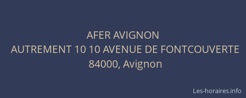AFER AVIGNON