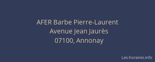 AFER Barbe Pierre-Laurent