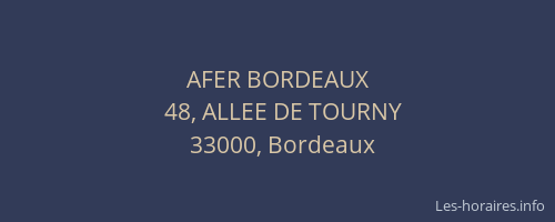 AFER BORDEAUX