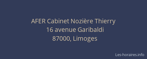 AFER Cabinet Nozière Thierry