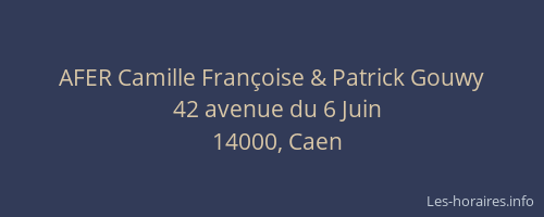 AFER Camille Françoise & Patrick Gouwy