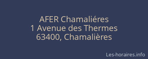 AFER Chamaliéres