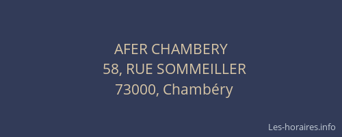 AFER CHAMBERY