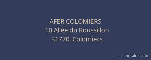 AFER COLOMIERS