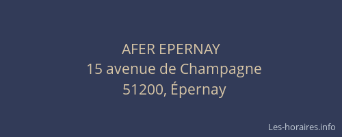 AFER EPERNAY