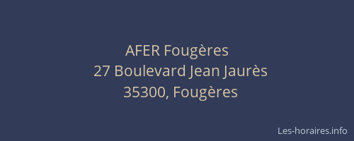 AFER Fougères