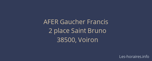 AFER Gaucher Francis