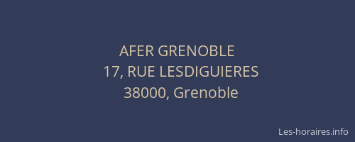 AFER GRENOBLE
