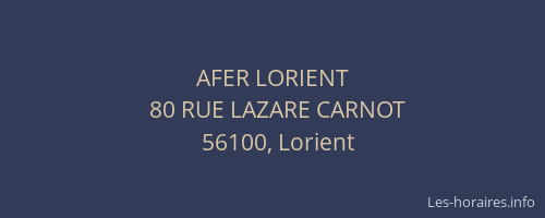 AFER LORIENT