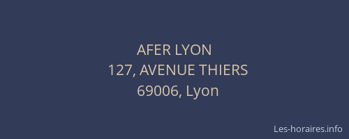 AFER LYON
