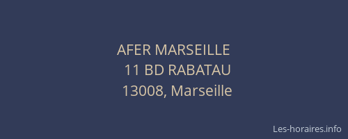 AFER MARSEILLE