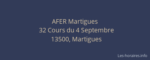 AFER Martigues