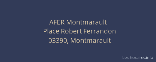 AFER Montmarault