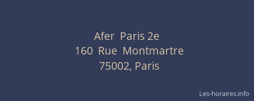 Afer  Paris 2e