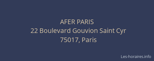 AFER PARIS