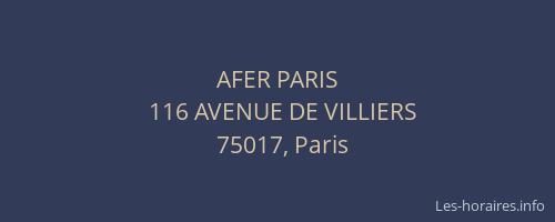 AFER PARIS