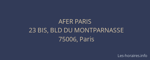 AFER PARIS