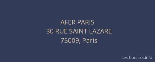 AFER PARIS