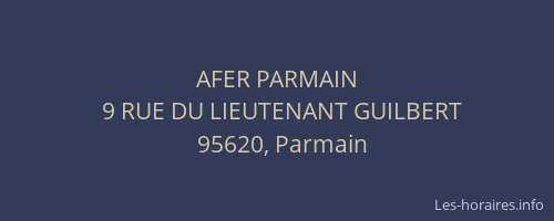 AFER PARMAIN