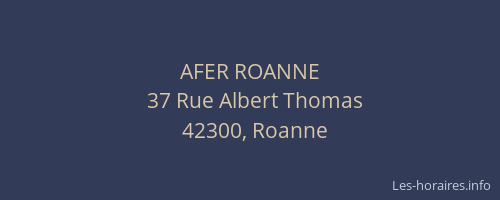 AFER ROANNE
