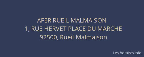 AFER RUEIL MALMAISON