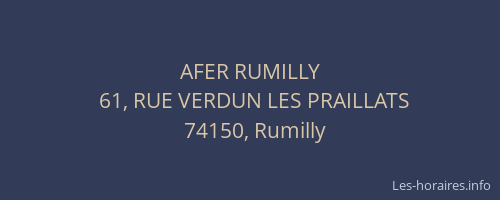 AFER RUMILLY