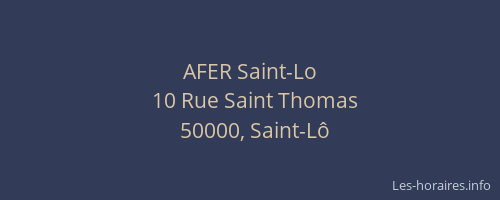 AFER Saint-Lo