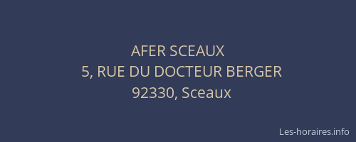 AFER SCEAUX