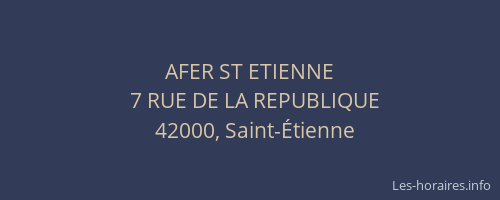 AFER ST ETIENNE