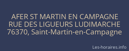 AFER ST MARTIN EN CAMPAGNE
