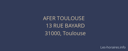 AFER TOULOUSE