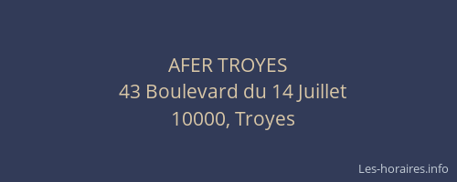AFER TROYES