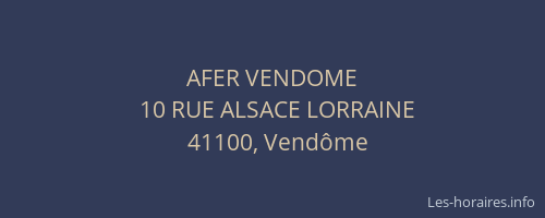 AFER VENDOME