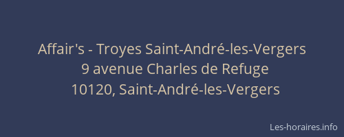 Affair's - Troyes Saint-André-les-Vergers