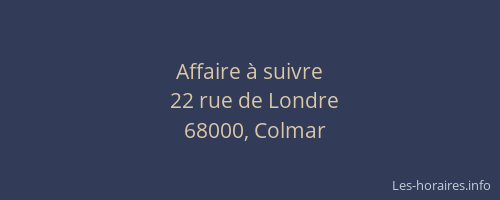 Affaire à suivre