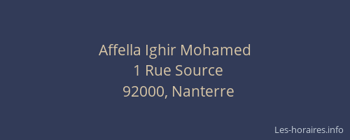 Affella Ighir Mohamed