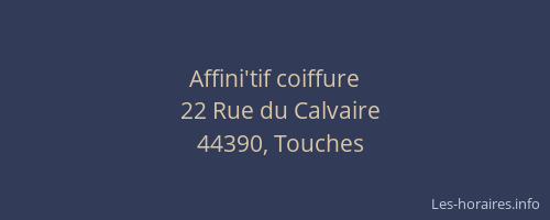 Affini'tif coiffure