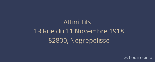 Affini Tifs