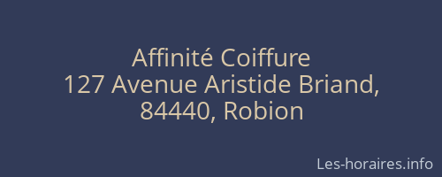 Affinité Coiffure