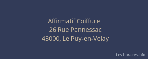Affirmatif Coiffure