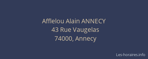 Afflelou Alain ANNECY