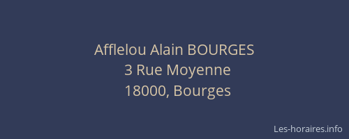 Afflelou Alain BOURGES