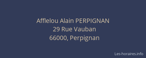 Afflelou Alain PERPIGNAN